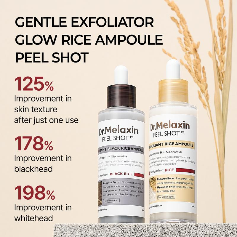 Dr.Melaxin Peel Shot Ampoule Duo (white+black）